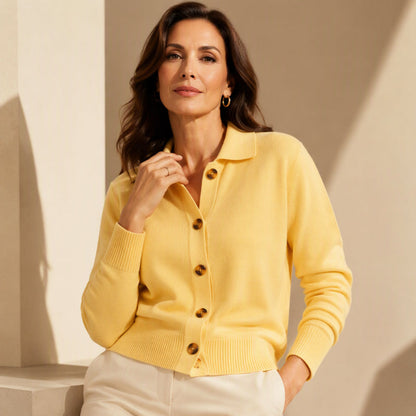 Damer Casual Myk Strikke Cardigan