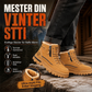 Vinterstøvler for menn med sklisikker såle og varm fôr