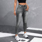 Høytaljende, stretchende skinny-jeans for kvinner