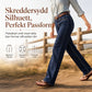 Klassiske rette jeans med stretch for dame