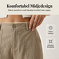 Bredbuksede uformelle bukser for kvinner