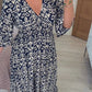🔥Hot Sale - 50% OFF ✨ Casual Print V-neck Long Dress – Effortless Elegance For Sunny Days & Special Moments 🌸