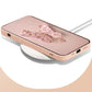 Flatt 3D-glassetui med sommerfuglmønster til iPhone
