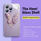 Flatt 3D-glassetui med sommerfuglmønster til iPhone