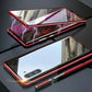 Magnetisk herdet glass dobbeltsidig telefonveske for Samsung