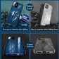 Magnetisk herdet glass tosidig telefonveske for iPhone